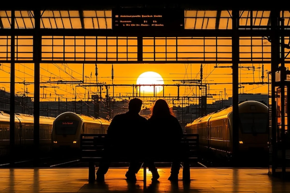 german couple sharing feelings home evening