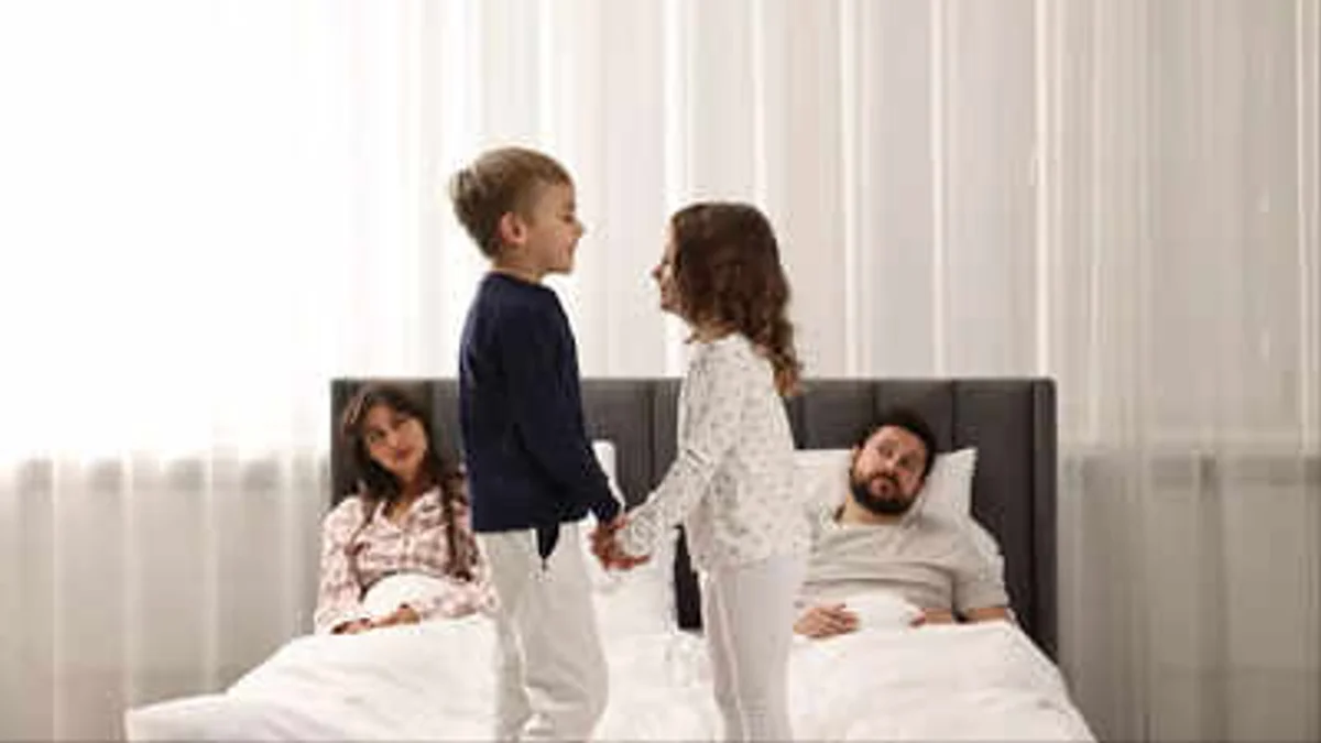 bedtime parent child gratitude reflection cozy evening family