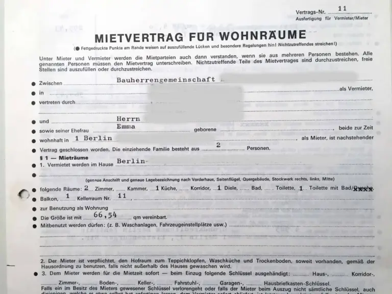 german tenant worried rental contract mistake