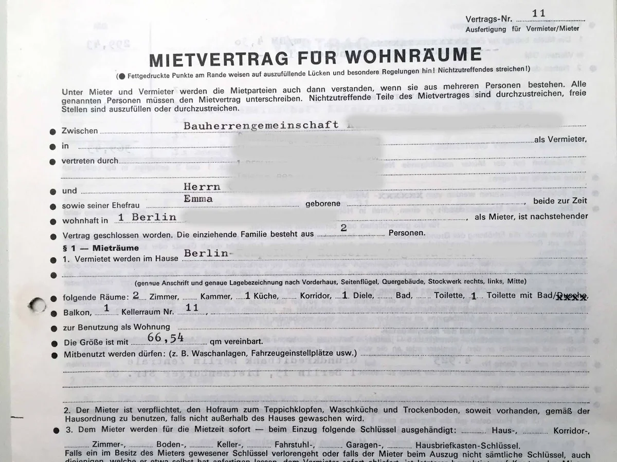 german tenant worried rental contract mistake