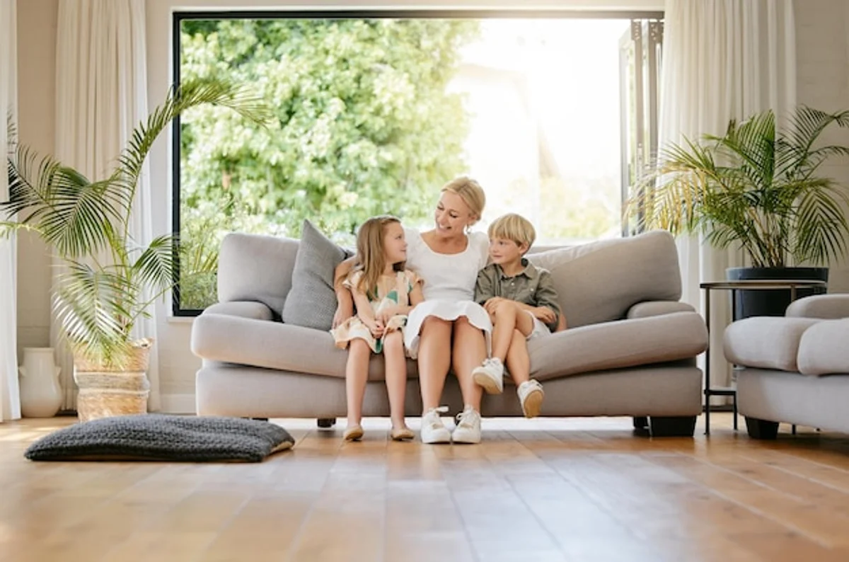 family communication at home couch modern