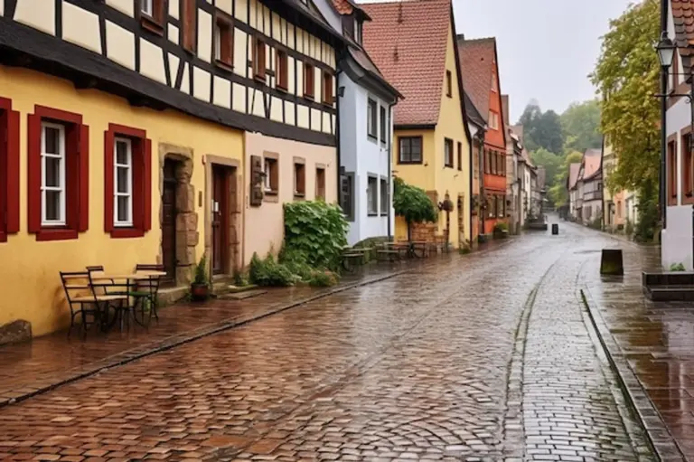 travel rain urban Germany stylish