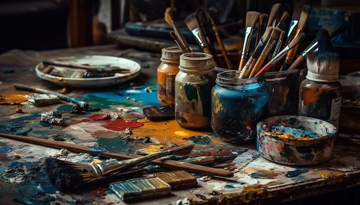 artist messy studio chaos
