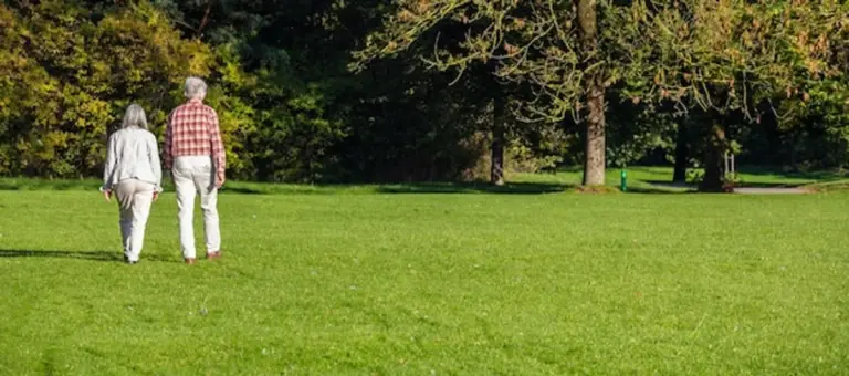happy people walking in nature Germany connection