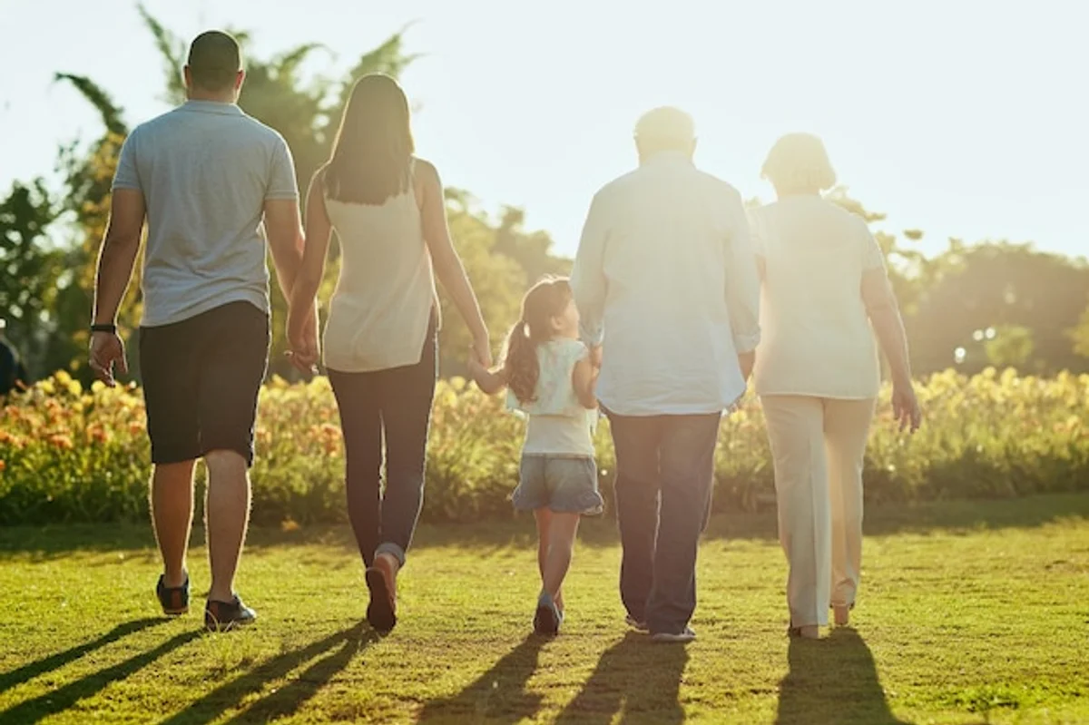 family walk nature connection Germany