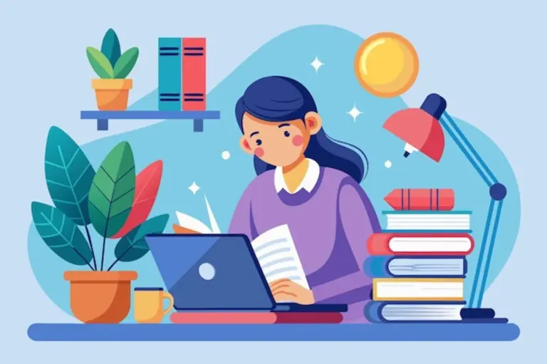 focused person learning daily routine motivational