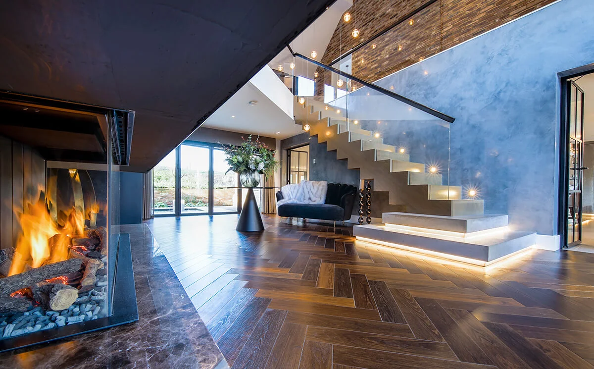 senior safe home staircase modern ambient light