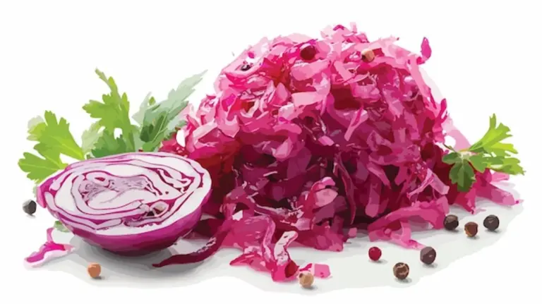 homemade sauerkraut with fresh cabbage vibrant