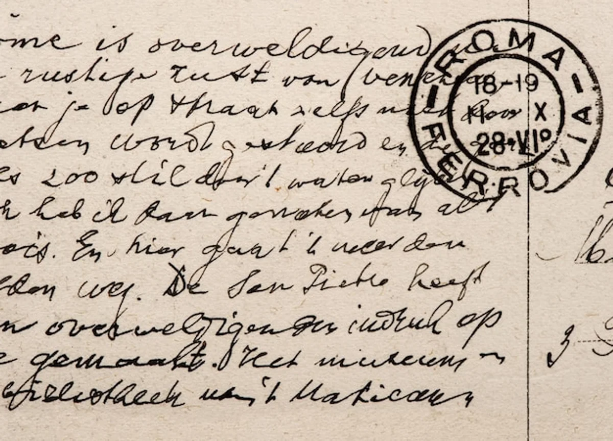 old handwritten letters with nostalgic atmosphere