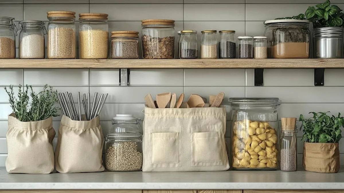 mason jars home organizer kitchen modern