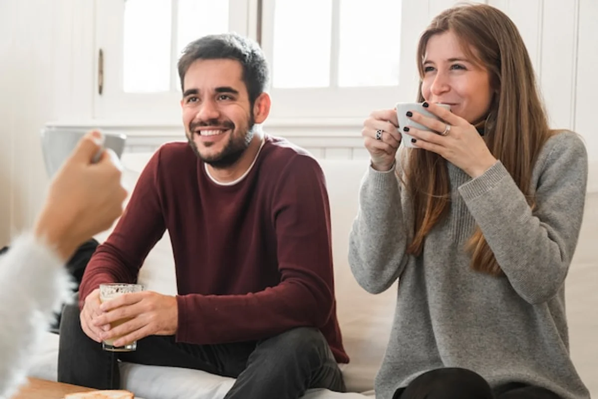people having honest conversation at home