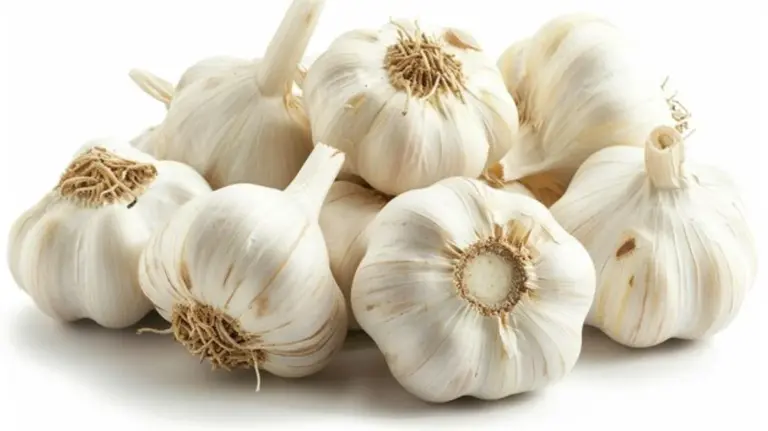 garlic storage kitchen closeup organic fresh