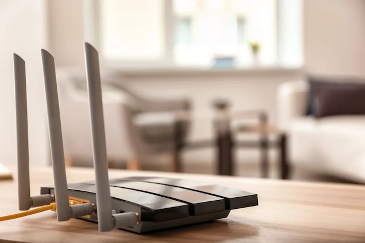 router optimal position living room modern interior