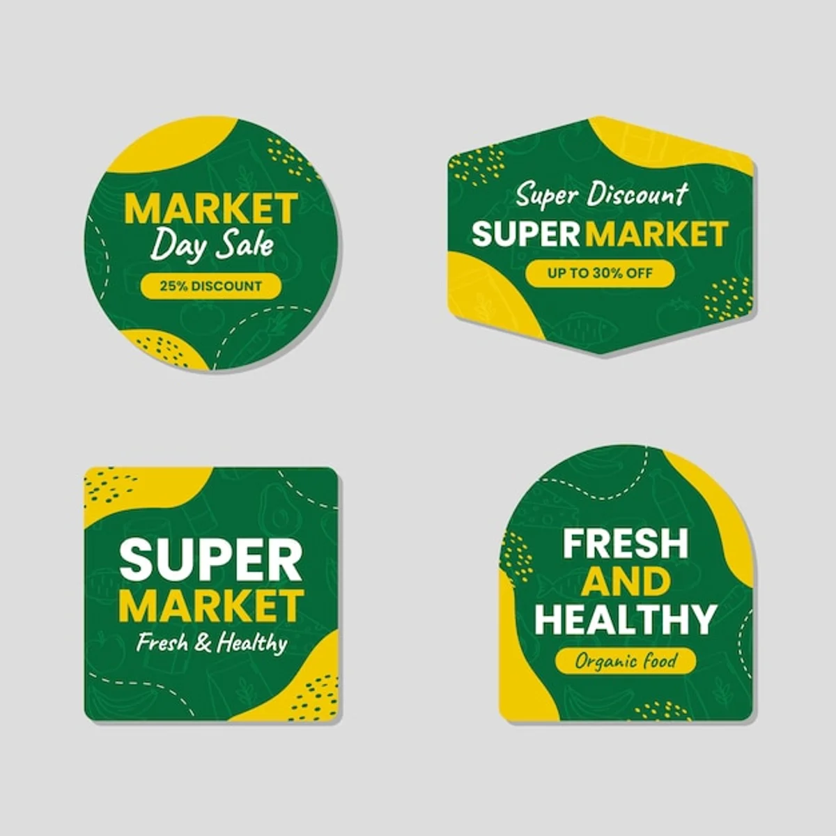 supermarket discount labels germany