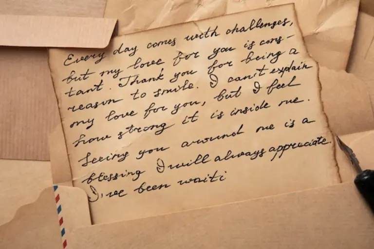 vintage handwritten letters family bonding