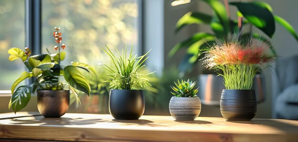 modern feng shui living room plants bright