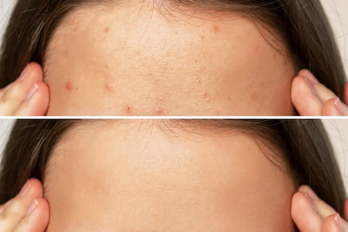 before after citrus acne treatment