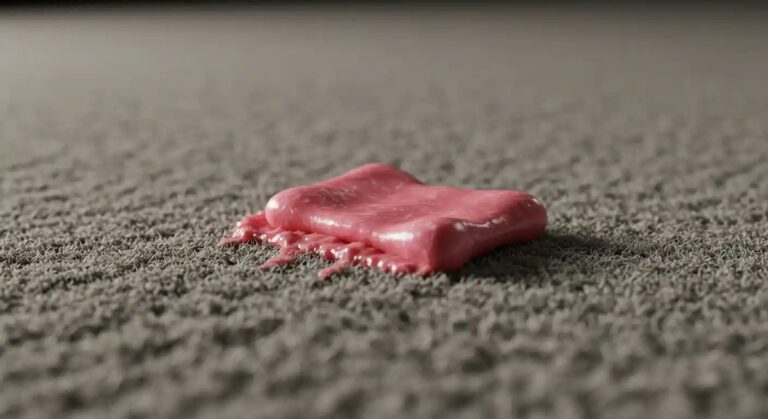 Kaugummi auf dem Teppich? Gefrierbeutel und 2 Minuten genügen