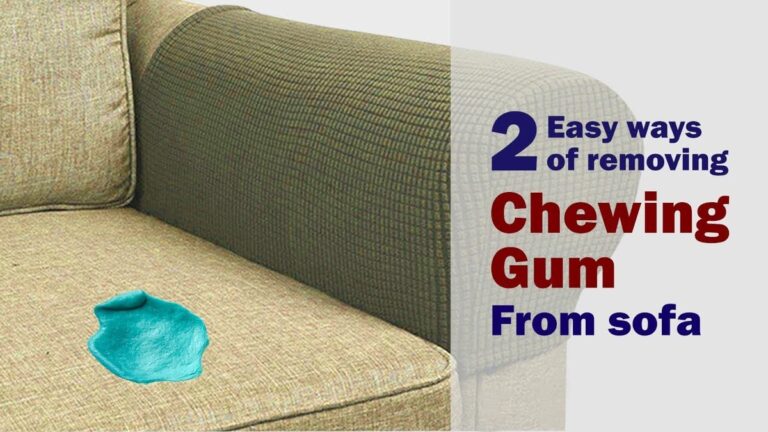 Kaugummi auf dem Sofa? Gefrierbeutel löst das Problem in 2 Minuten