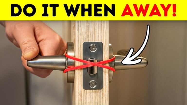 Gummiband um die Türklinke – Ein simpler Trick gegen Haustier-Chaos
