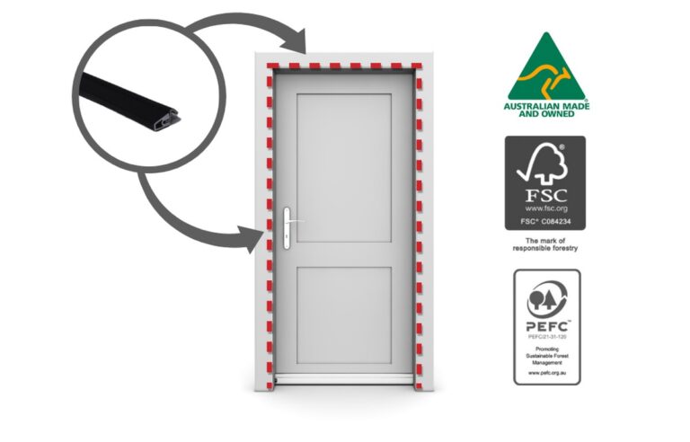 Kunststofffolie unter der Türdichtung spart hunderte Euro im Winter